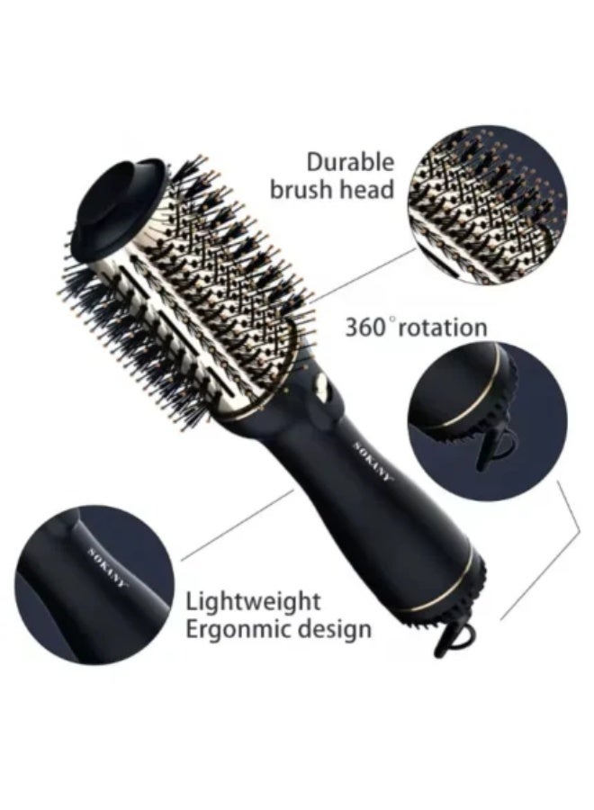 sokany Al Ostaz Professional Electric Hair Dryer & Blow Dryer Brush, Hot Air Hair Styling Brush, 1260 Watts, with Negative Ion Technology and 360 Degree Rotation - Image 2